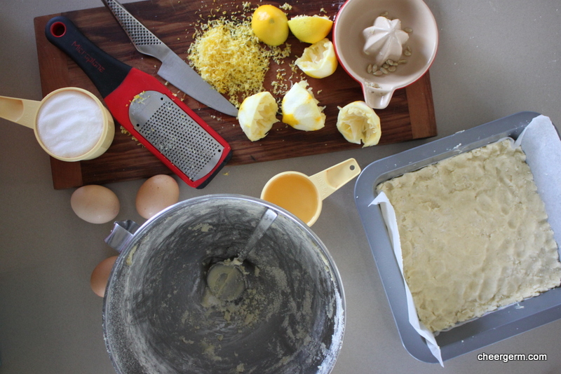 Gluten free lemon slice | The Cheergerm & the Silly Yak